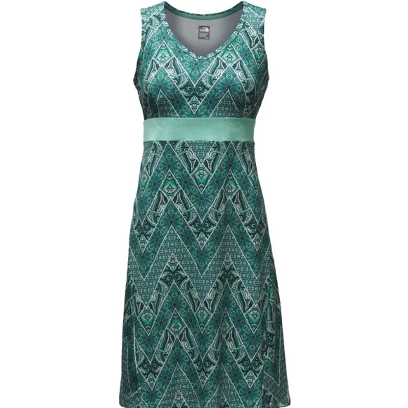 The North Face Flash Dry Sleeveless Teal & Navy Play Dress Size S - Picture 1 of 10